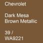 Preview: Chevrolet, Dark Mesa Brown Metallic, 39 / WA9221.